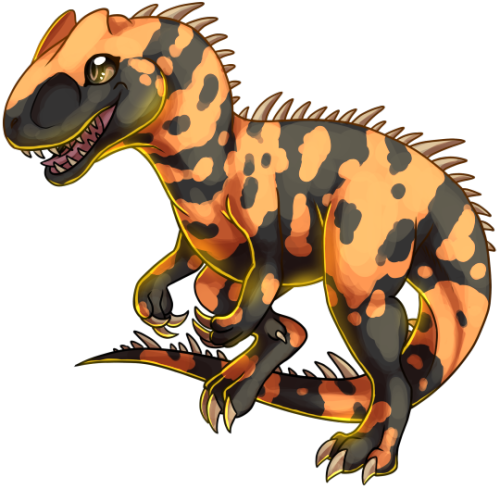 Jurassic July Day - Allosaurus (500x500), Png Download