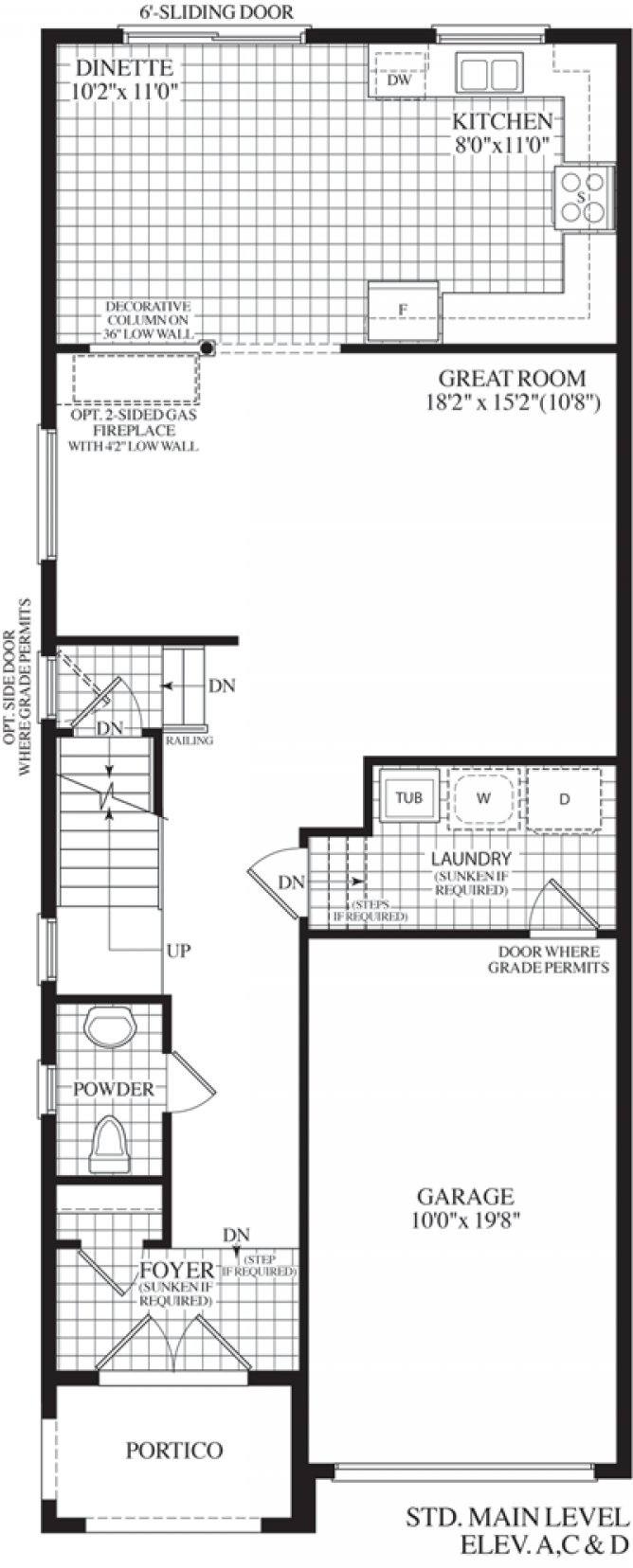 Floorplan For The Calla Lily - Floor Plan (1000x1666), Png Download