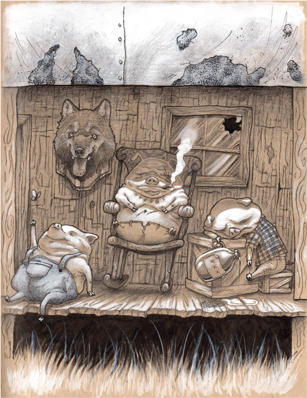 Three Little Pigs (864x864), Png Download