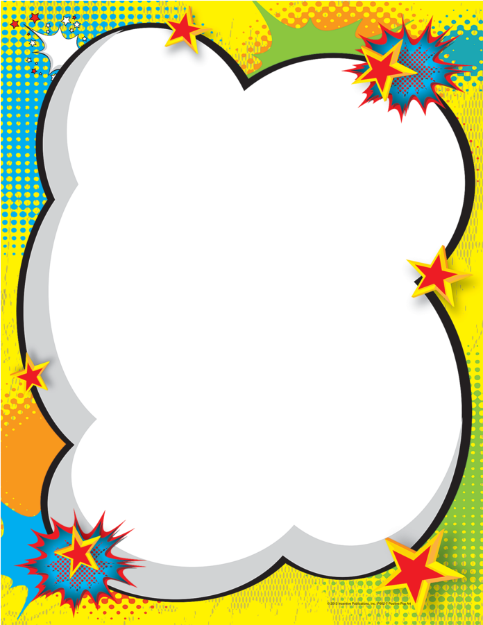Tcr76027 Positive Pop Art Xtreme Chart Image - Pop Art Frame Png (900x900), Png Download