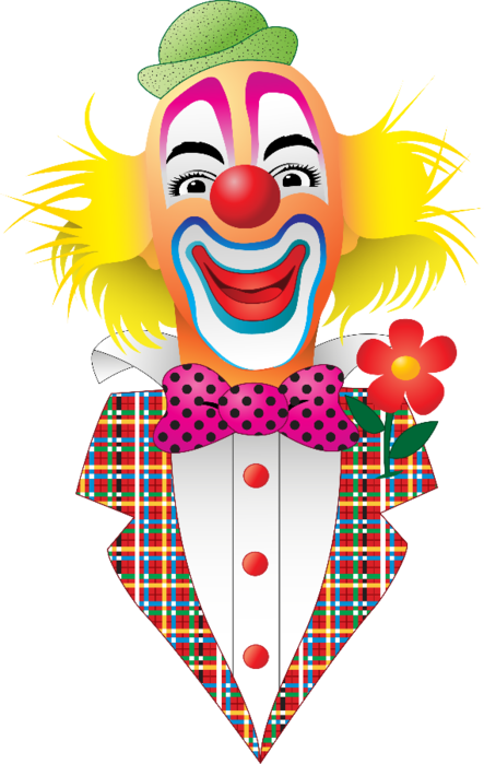 Clip Art Clowns Pinterest - Joker In Circus (443x699), Png Download