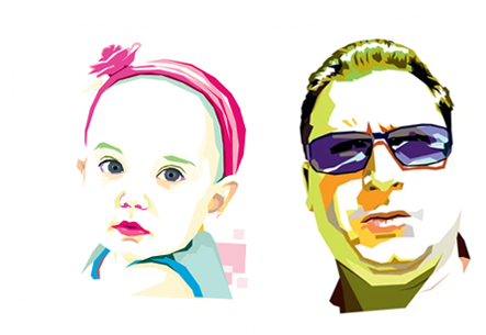 Custom Pop Art Cartoon - Pop Art (445x337), Png Download