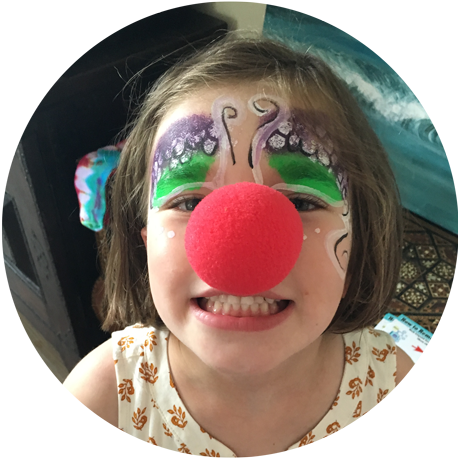 Cleo The Clown - Girl (460x471), Png Download