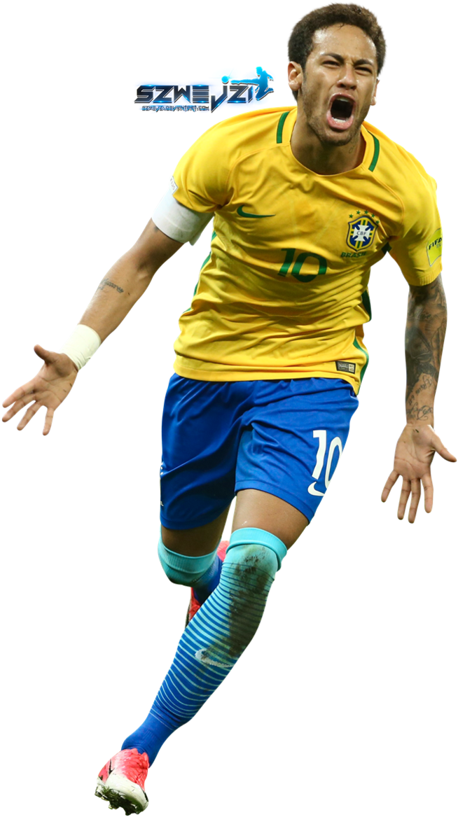 Neymar Brazil 2018 Png (668x1195), Png Download