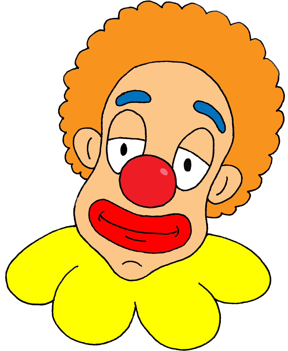 Cartoon Clown Face Clipart Best - Cartoon (1000x1240), Png Download