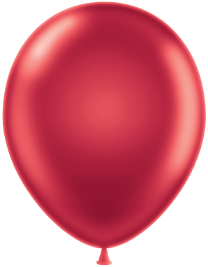 Pearl Red Balloons - Red Metallic Balloon (386x386), Png Download