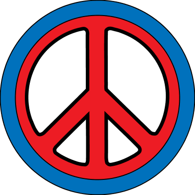 Peace Symbol Cartoon (400x400), Png Download