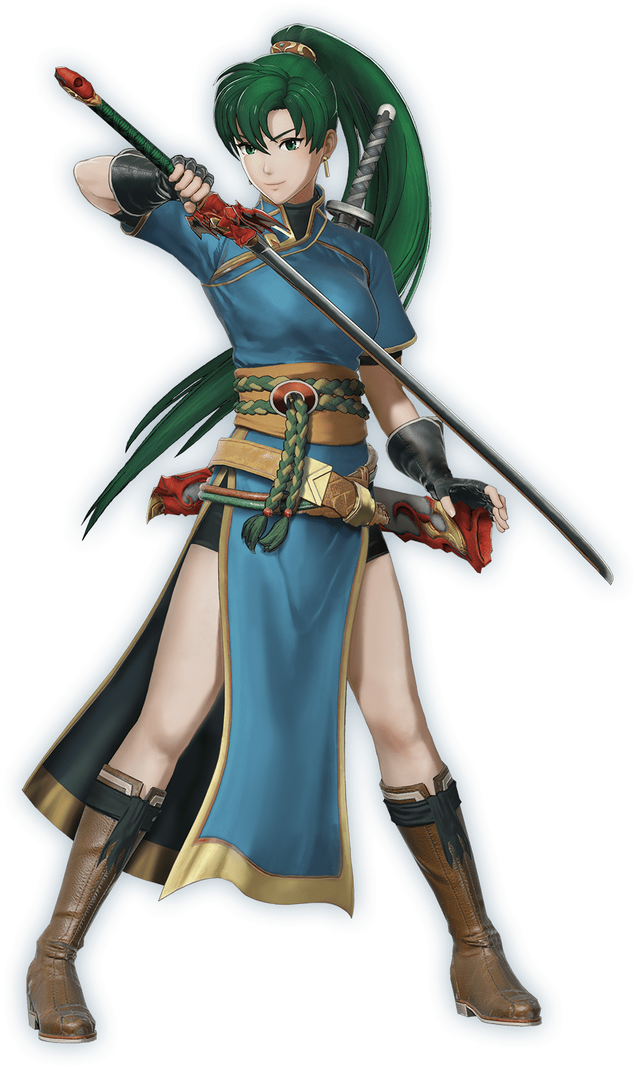 Fire Emblem - Lyn Fire Emblem Warriors (928x1557), Png Download