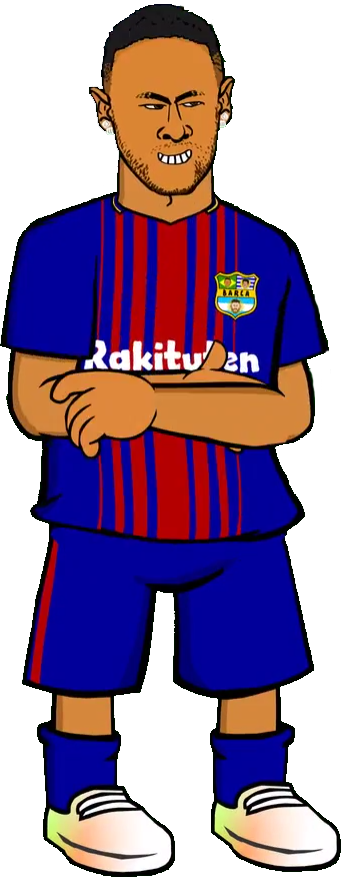 Neymar Leaves Barcelona - 442oons Neymar Psg (342x877), Png Download