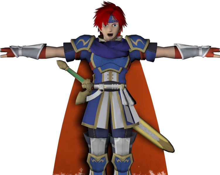 Download Zip Archive - Roy Fire Emblem Model (750x650), Png Download