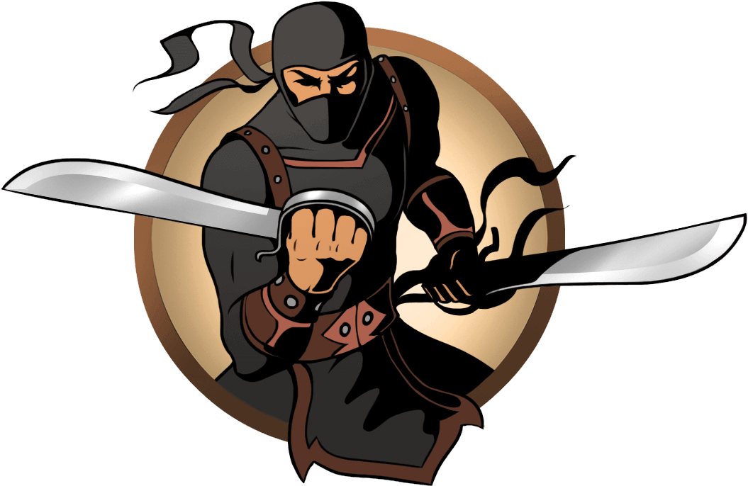 Ninja Man Butterfly Swords - Шадоу Файт Ниндзя (1151x950), Png Download