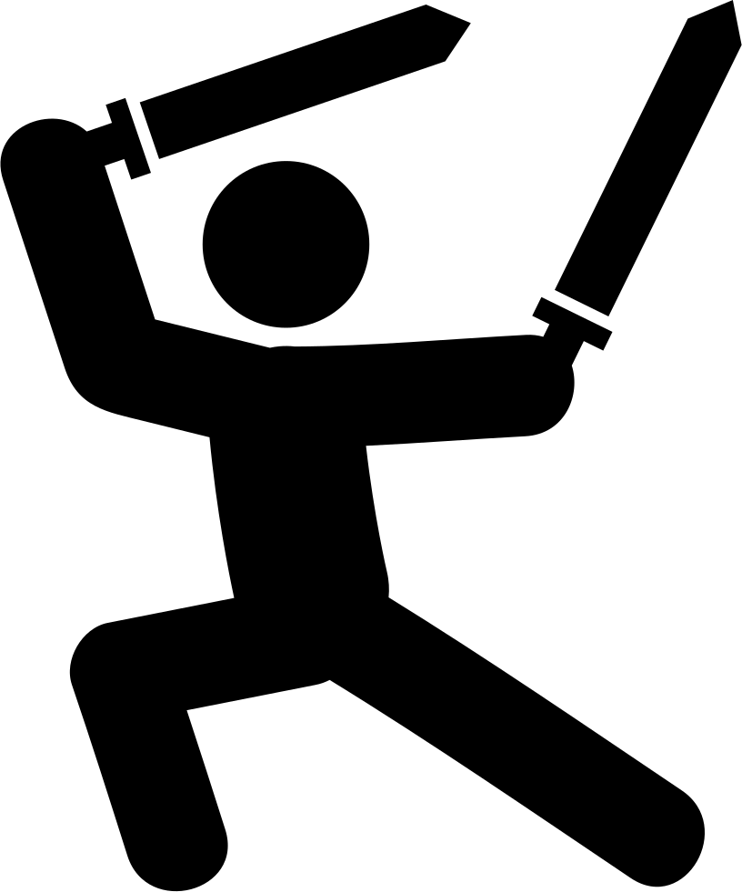 Man With Two Swords Comments - Softcombat Png (816x981), Png Download