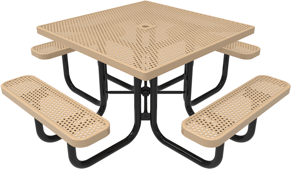 Classic Square Picnic Table - Garden Furniture (1200x812), Png Download