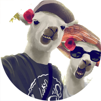 Draw You As A Silly Llama - Draw Llamas (350x350), Png Download
