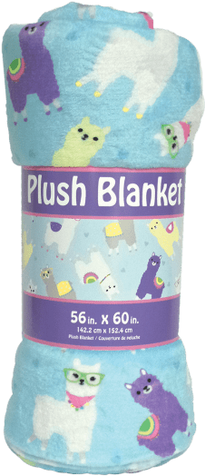 Picture Of Llamas Plush Blanket - Iscream 'candy Words' Premium Plush 56" X 60" Fleece (550x550), Png Download