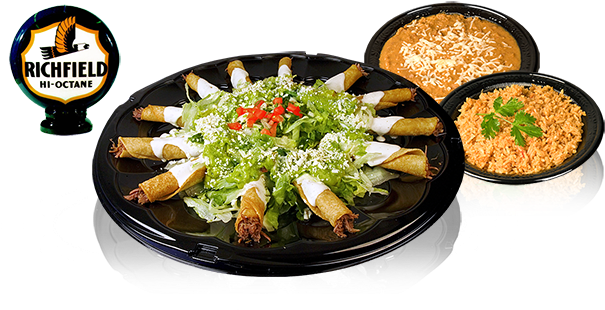 Taquito Platter - Taco Station (627x330), Png Download