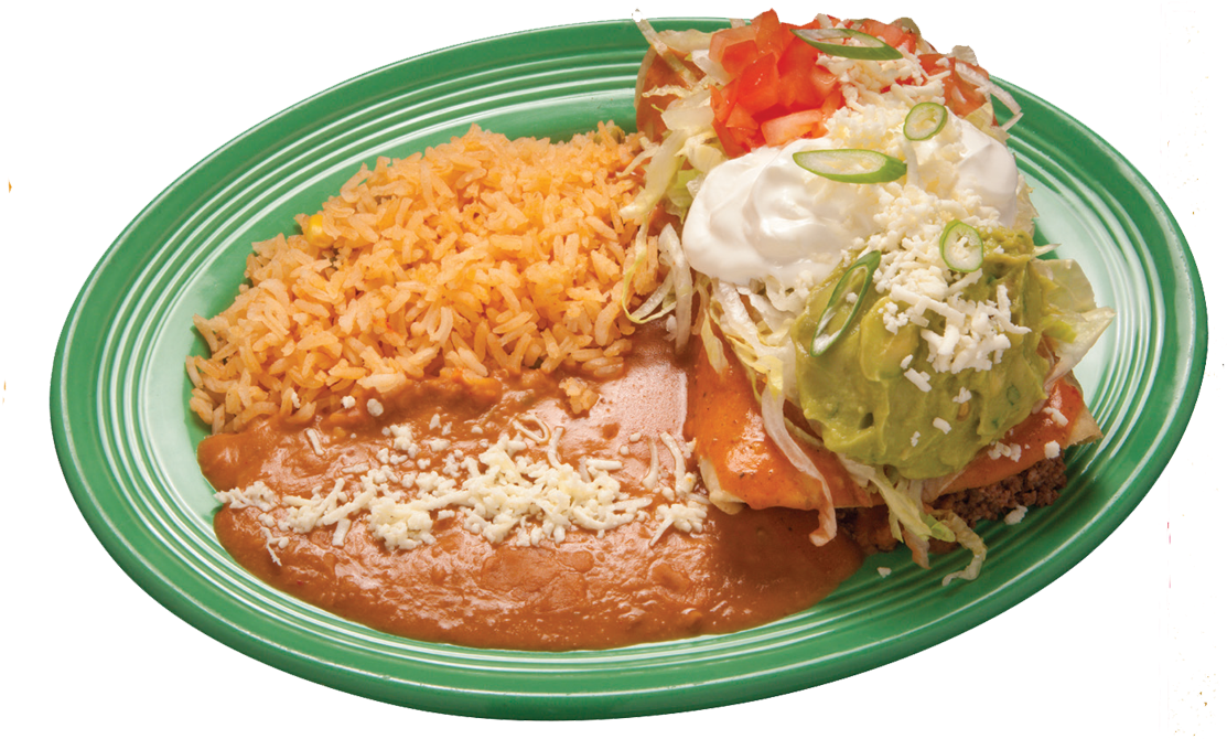 Enchiladas - Jasmine Rice (1178x710), Png Download