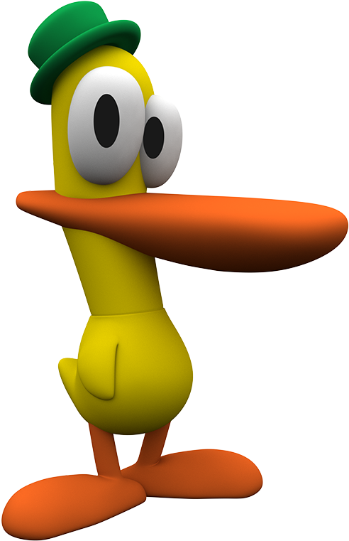 Pato - Pocoyo Duck (640x770), Png Download