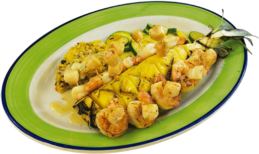 Seafood Combination$ - Pincho (640x380), Png Download