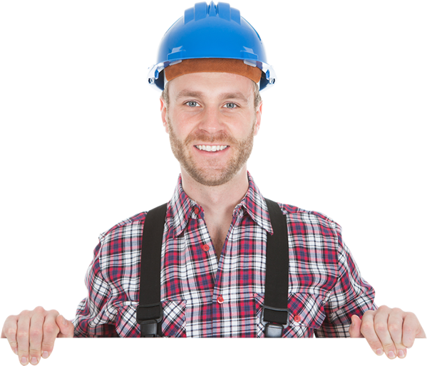 We Are Professional Handyman Electrician Plumber & - Construction Worker (599x514), Png Download