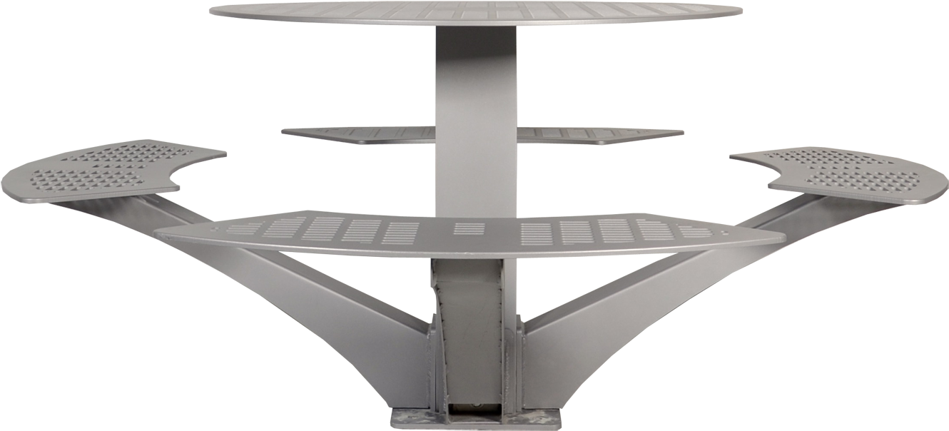 Urban Space Round Picnic Table - Picnic Table (1600x804), Png Download