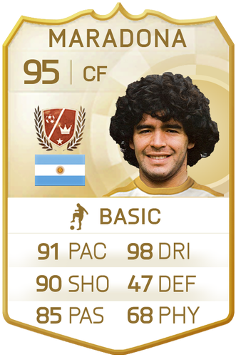 Matt Craig On Twitter - Maradona Legend Fifa 17 (600x600), Png Download