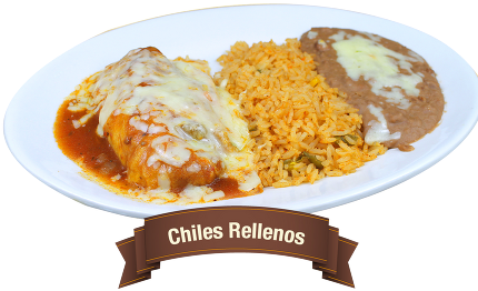 Mexican Dishes Chilles Rellenos - Tonkatsu (465x341), Png Download