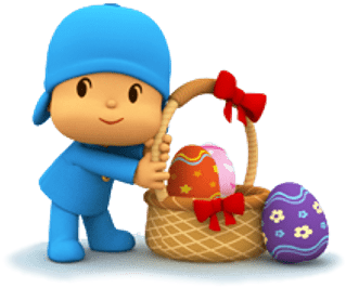 Pocoyo Easter Fun - Portable Network Graphics (400x400), Png Download