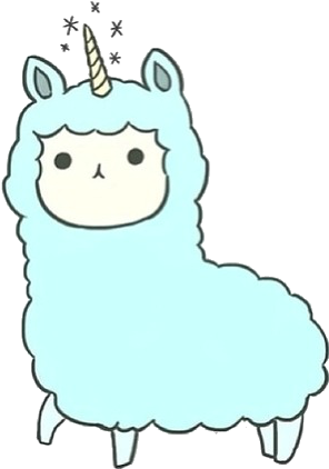 Alpaca Unicorn (416x419), Png Download