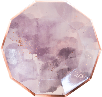 Amethyst-light Purple Watercolor Large Paper Plates - Light Amethyst (480x480), Png Download