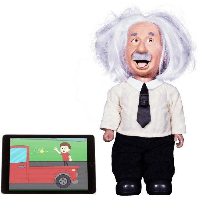 “hello I Am Professor Einstein I Have Inherited The - Hanson Robotics Professor Einstein Wifi Enabled Talking (676x646), Png Download