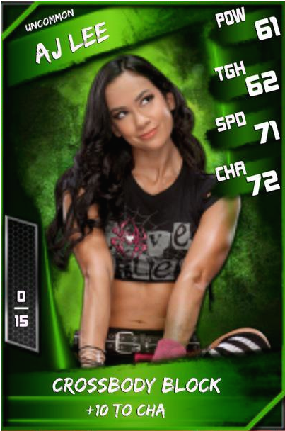 Uncommon Aj Lee - Wwe Super Card Legacy (576x1024), Png Download