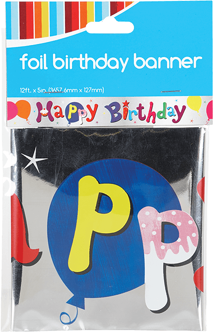 Birthday Banner 12ft - Birthday (750x750), Png Download