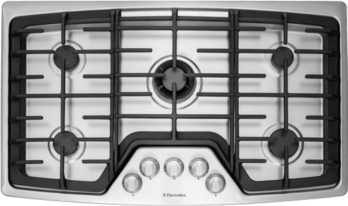 36'' Gas Cooktop - Ew36gc55ps Electrolux - 36" Gas Cooktop - Stainless (632x480), Png Download