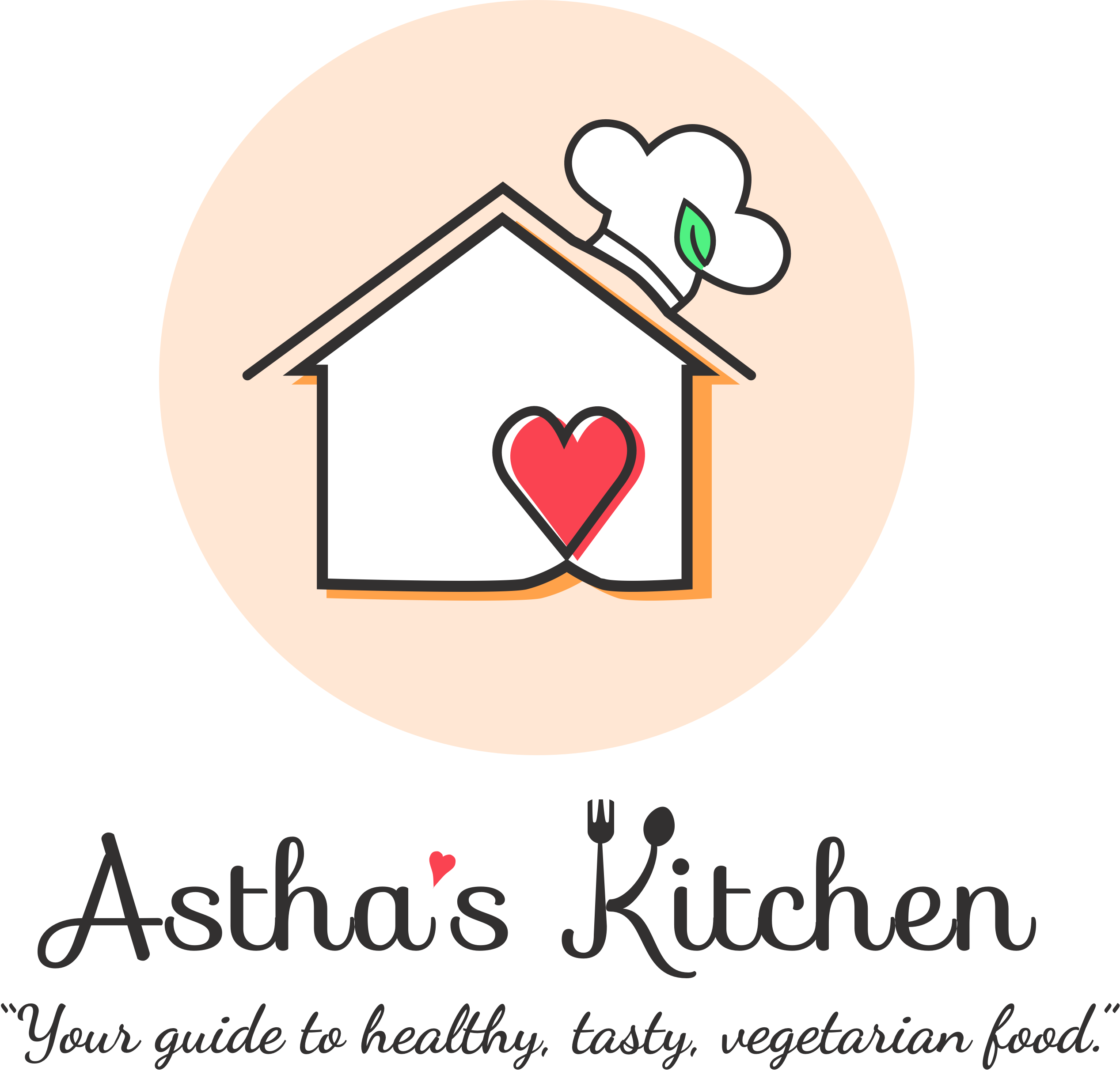 Astha's Kitchen Logo - Blue (2535x2425), Png Download
