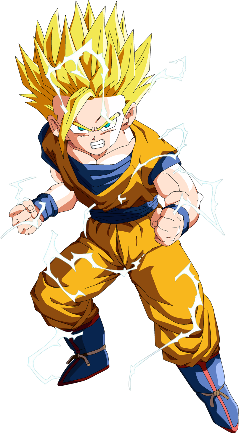 Teen Gohan - Dragon Ball Teen Gohan Ssj (833x1500), Png Download