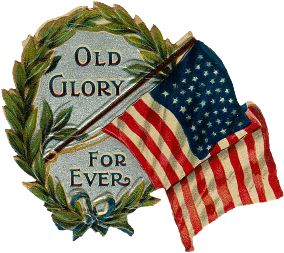 Free Graphic Friday - American Flag Necklace Old Glory Forever Filigree Pendant (600x539), Png Download