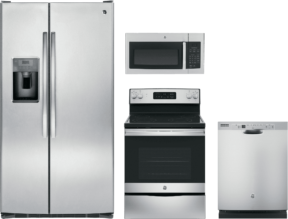 Download Ge® 4 Piece Kitchen Package Stainless Steel Gekitjb645rkss