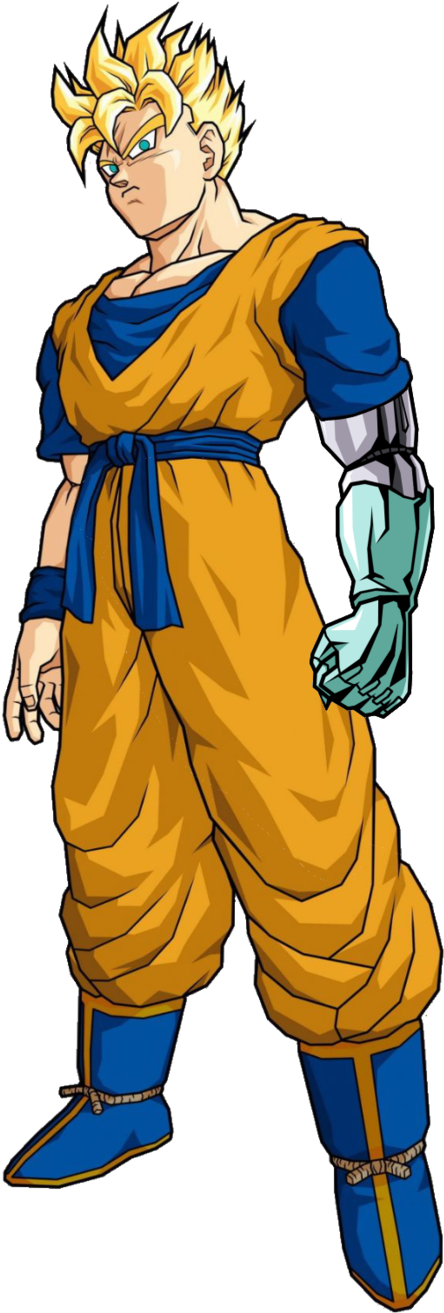Graphic Library Future Gohan Ssj With - Gohan And Trunks (592x1348), Png Download