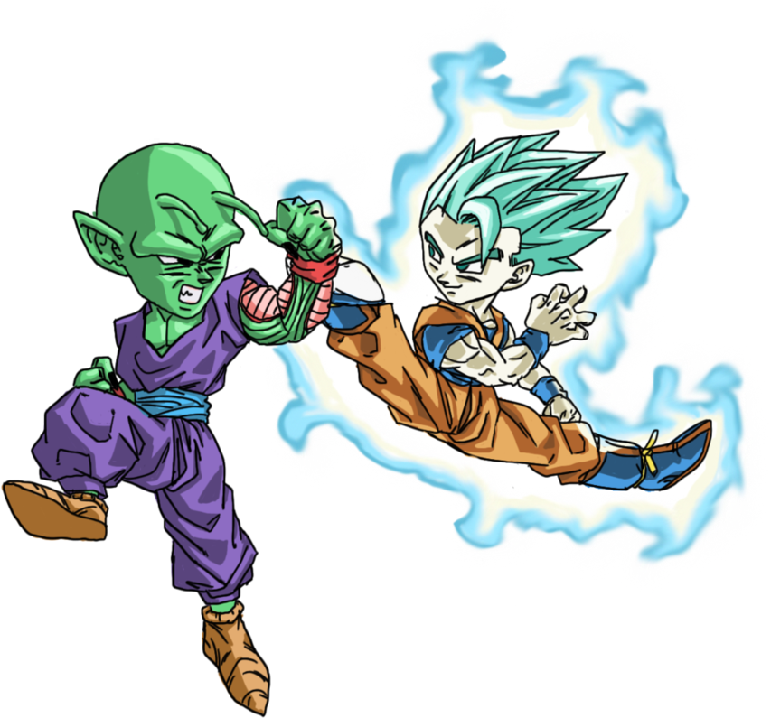 Piccolo And Gohan Png - Super Saiyan Blue Gohan Piccolo (954x838), Png Download