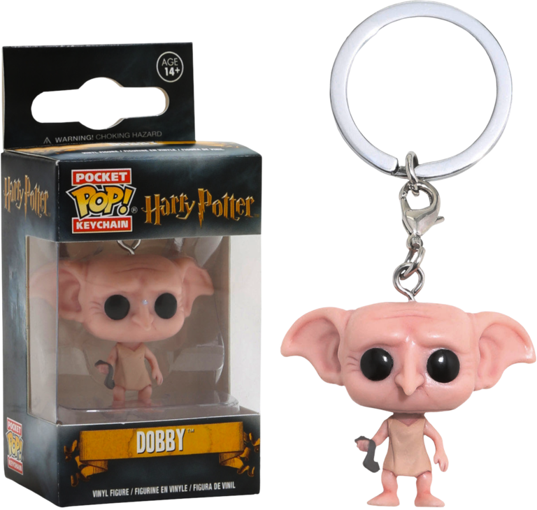 Dobby Pocket Pop Vinyl Keychain - Harry Potter (768x730), Png Download