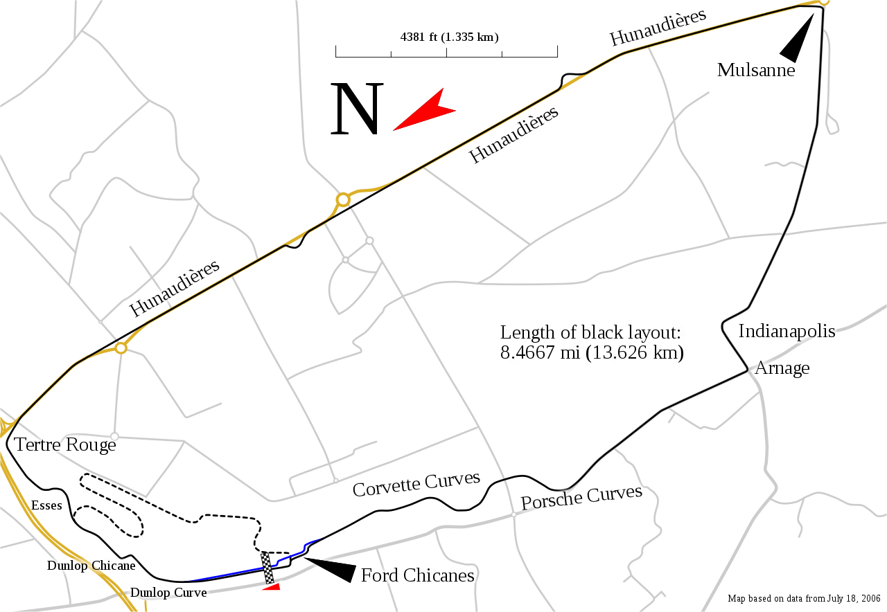 Le Mans Track 2017 (1200x828), Png Download