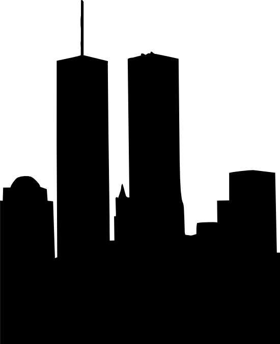 Jpg Freeuse World Trade Center Silhouette Png Free - World Trade Center Png (550x676), Png Download