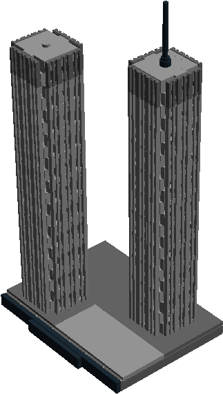 World Trade Center Twin Towers - Skyscraper (1024x621), Png Download