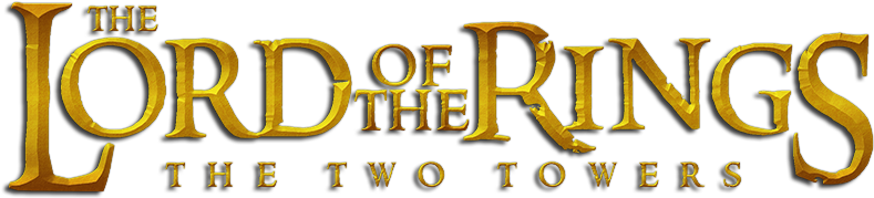 The Lord Of The Rings - Lord Of The Rings The Two Towers Logo (800x310), Png Download