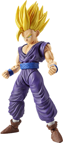 Gohan Super Saiyan 2 5" Action Figure - Bandai Figure-rise Standard: Super Saiyan 2 Son Gohan (600x600), Png Download