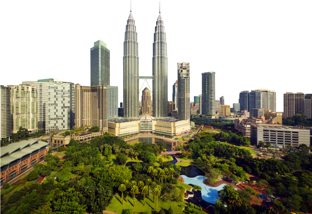 Pictures Of The Petronas Twin Towers Building Group - البرجان التوأمان في ماليزيا (1024x768), Png Download