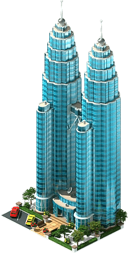 Petronas Towers - Petronas Towers Png (260x513), Png Download