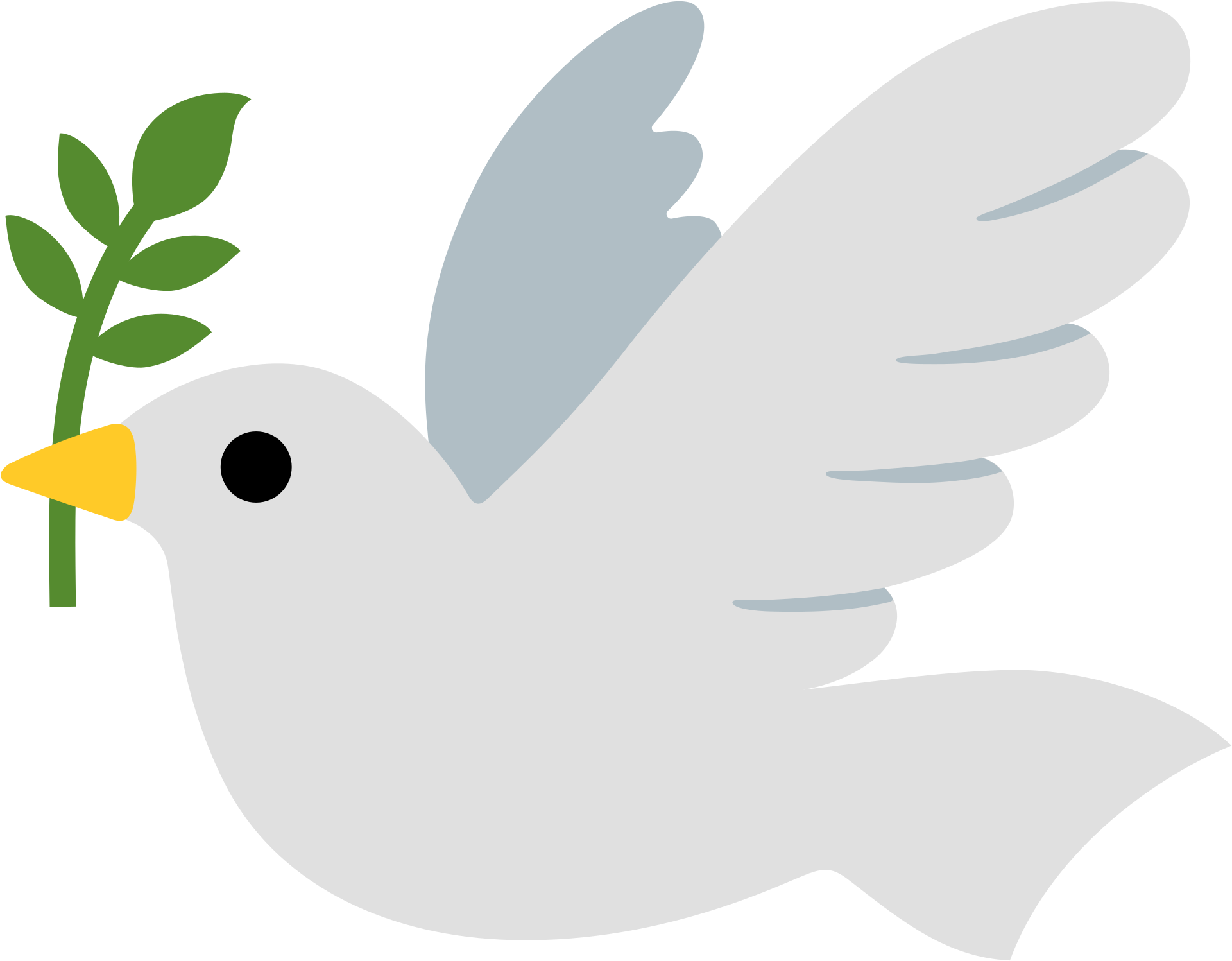 Open - Dove Of Peace Emoji Png (2000x2000), Png Download