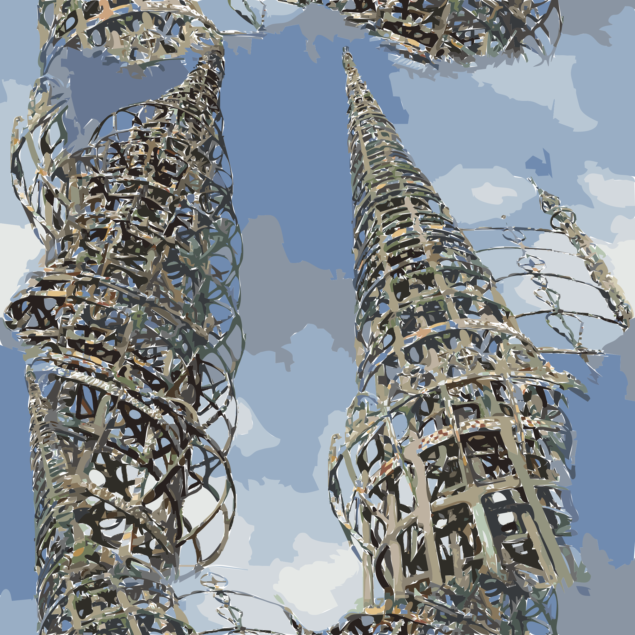 This Free Icons Png Design Of Watts Towers (2400x2400), Png Download